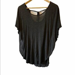 DEX Grey Lightweight Batwing Short Sleeve Top XS